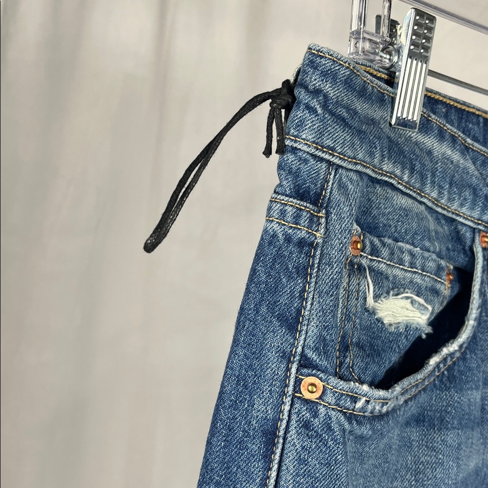NWOT GRLFRND‎ The Karolina High Rise Straight Crop in Sedona Blue. - Picture 7 of 12